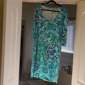 Lilly Pulitzer green and blue dress
